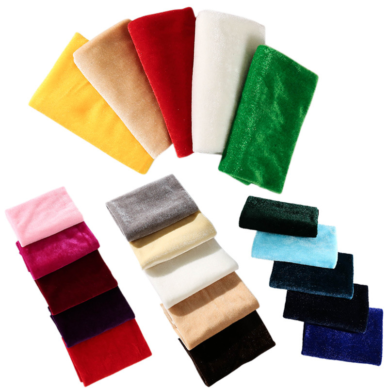 Sewing Velvet Fabric - 5 шт. 50x50 см однотонная бархатная