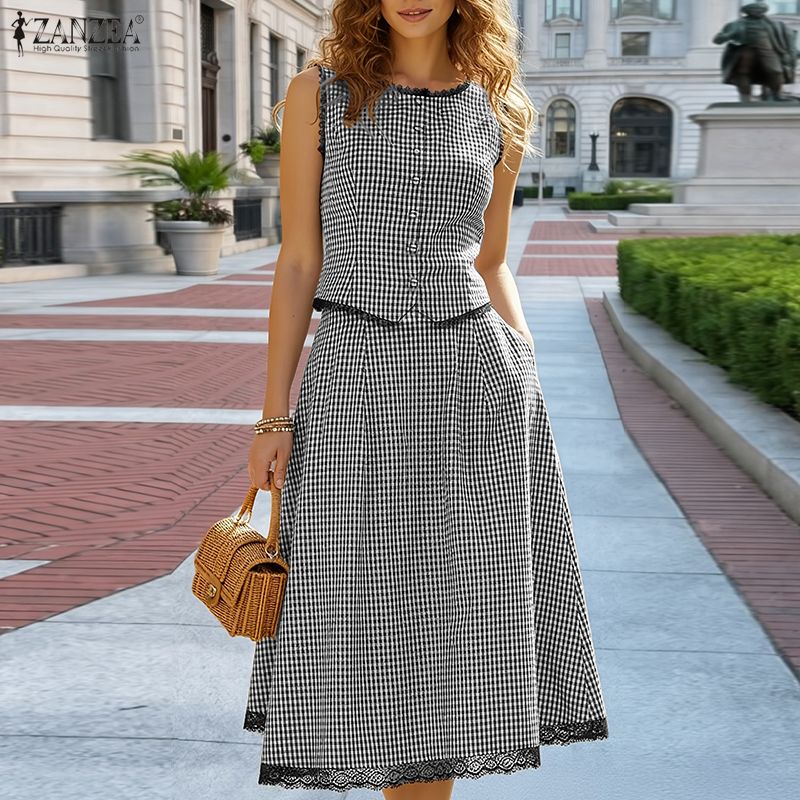 Sewing Vest - Элегантные женские комплекты из 2 предметов