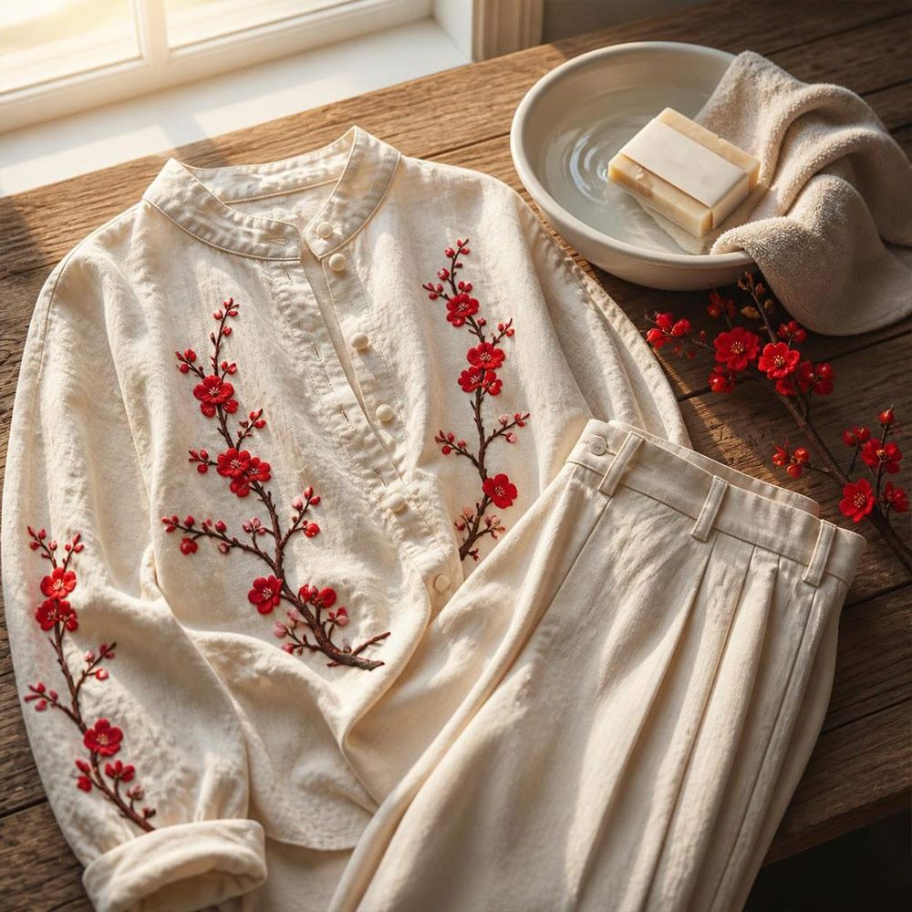 Textile For Sewing - Нашивки «Сакура» для самостоятельного изготовления: приклеиваемые