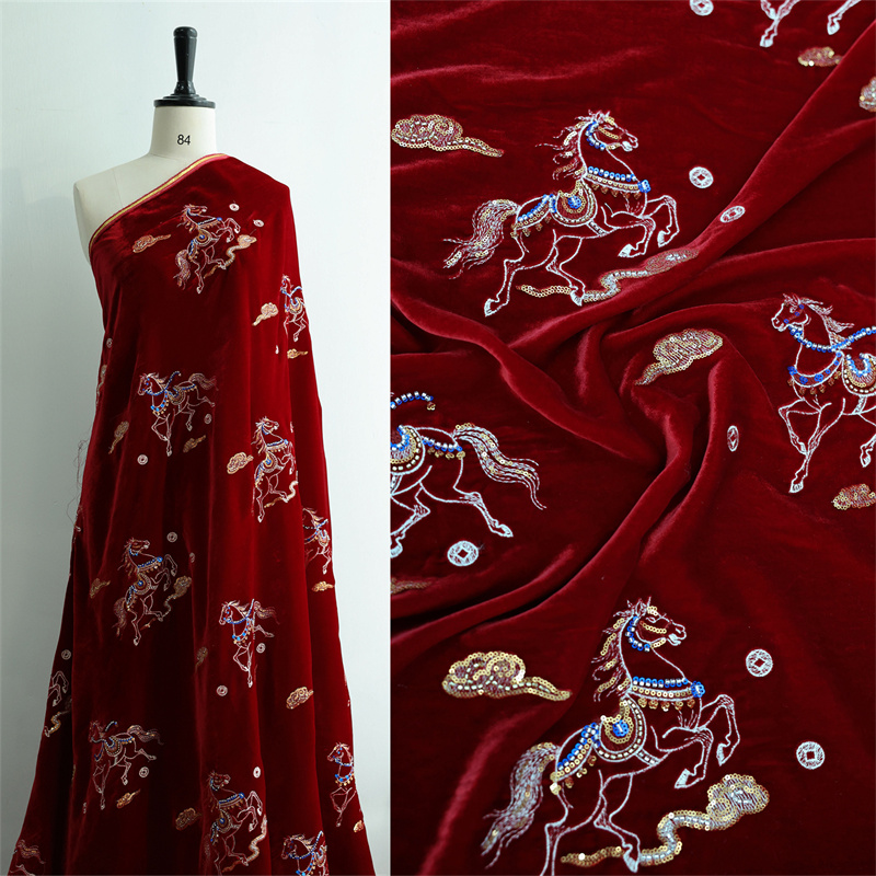 Осень/зима, толстый шелковый б – обзор и цена Sewing Velvet Fabric