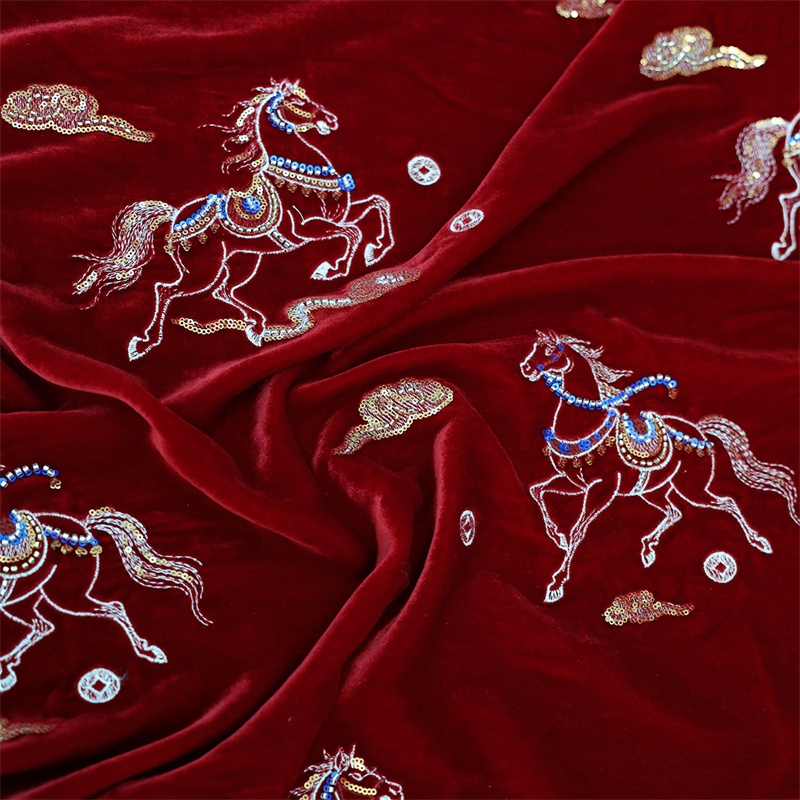 Осень/зима, толстый шелковый б – обзор и цена Sewing Velvet Fabric