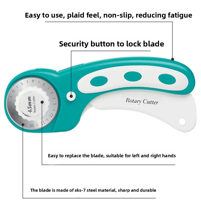 Роторный резак 45 мм для ткани – обзор и цена Rotary Cutter Fabric