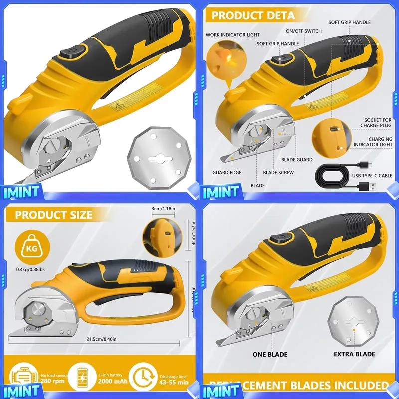 Беспроводные электрические нож – обзор и цена Rotary Cutter Fabric