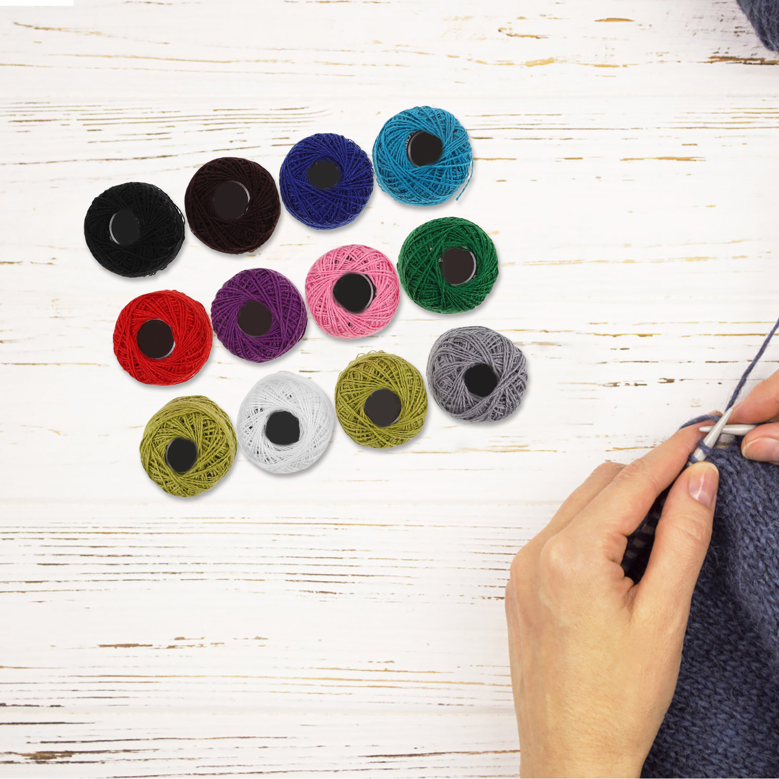 Набор из 12 цветных хлопковых  – обзор и цена Sewing Knit
